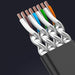 Ugreen Flat Cable Internet Network Cable Ethernet Patchcord RJ45 Cat 7 STP LAN 10 Gbps 3m Black (NW106 11262) - Network