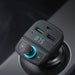 Ugreen FM Transmitter Bluetooth 5.0 MP3 car charger 3x USB TF micro SD 4.8 A black (CD229) - Cell phone USB
