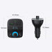 Ugreen FM Transmitter Bluetooth 5.0 MP3 car charger 3x USB TF micro SD 4.8 A black (CD229) - Cell phone USB
