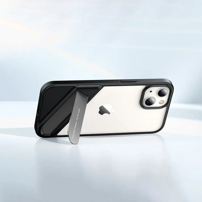Ugreen Fusion Kickstand Case iPhone 13 Hard Cover with Gel Frame and Stand black (90152) - Cell phone cases