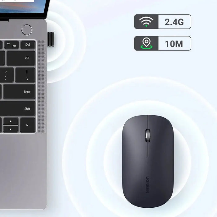 Ugreen handy wireless mouse USB black (MU001) - Other office accessories<<<HurtelXML