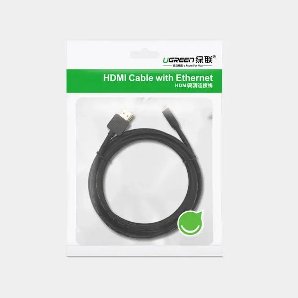 Ugreen HD127 micro HDMI - HDMI 2.0 4K 60Hz cable 2 m - black - Video cables<<<HurtelXML