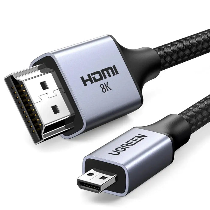 Ugreen HD164 15516 micro HDMI / HDMI 2.1 8K cable 1m - gray - Video cables<<<HurtelXML
