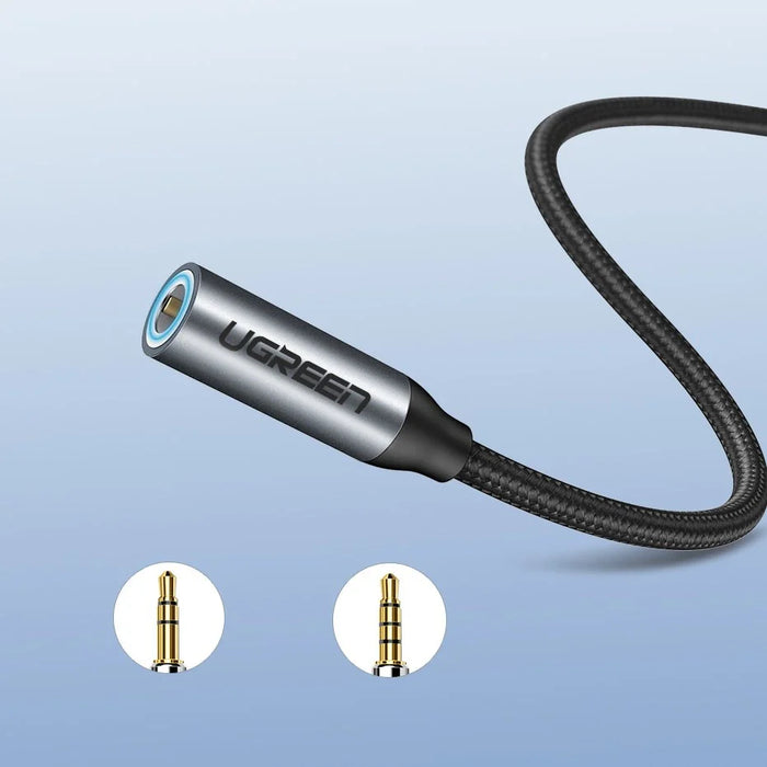 Ugreen Headphone Adapter with 3.5mm mini jack to USB Type C 10cm gray (30632) - USB adapters<<<HurtelXML