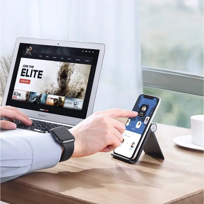 Ugreen LP106 50747 95 x 85 mm desk stand for 4-7.9’’ phone - black - Cell phone holders<<<HurtelXML&&&Поставки за