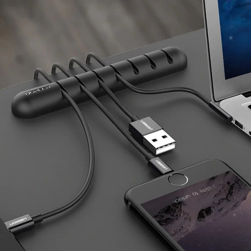 Ugreen LP114 self-adhesive cable organizer for 7 cables - black - Household accessories<<<HurtelXML