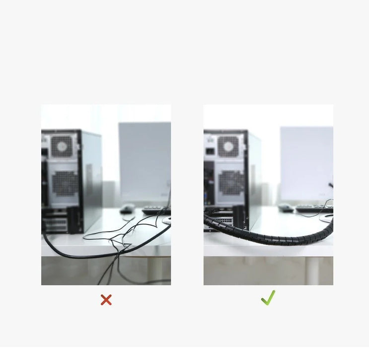 Ugreen LP121 30820 cover cable organizer 5m - black - Cable organizers<<<HurtelXML