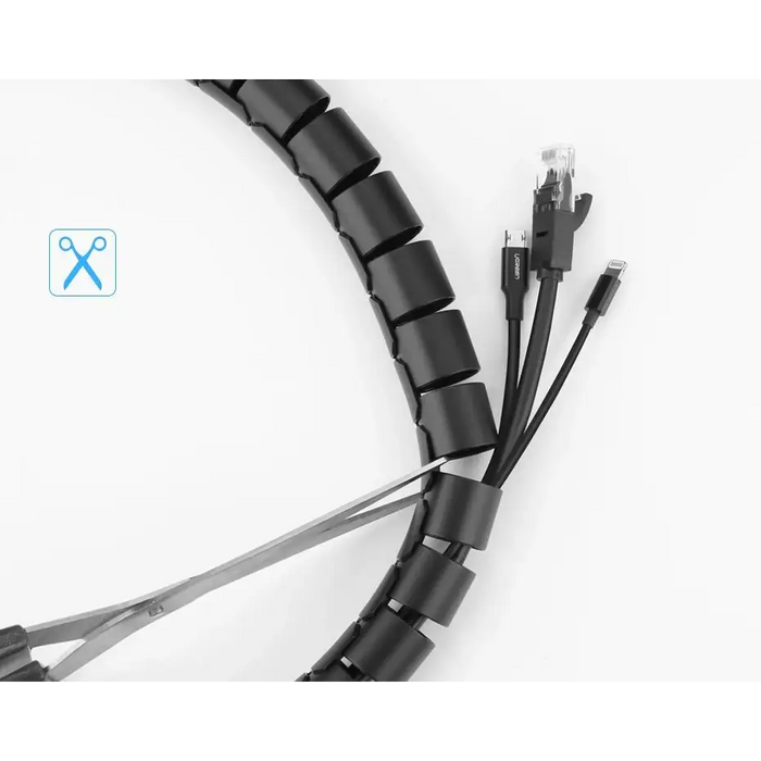 Ugreen LP121 cover 30818 cable organizer 1.5m - black - Cable organizers<<<HurtelXML&&&Окабелени Мрежи<<<Компютър Мрежи