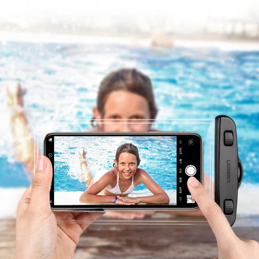 Ugreen LP186 60959 case waterproof IPX8 for 4-6.5’’ smartphone - black and transparent - Sport products<<<HurtelXML