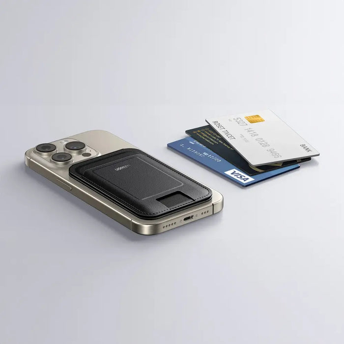 Ugreen Magnetic Wallet 45165 magnetic MagSafe with stand - black - Cell phone cases and covers<<<HurtelXML