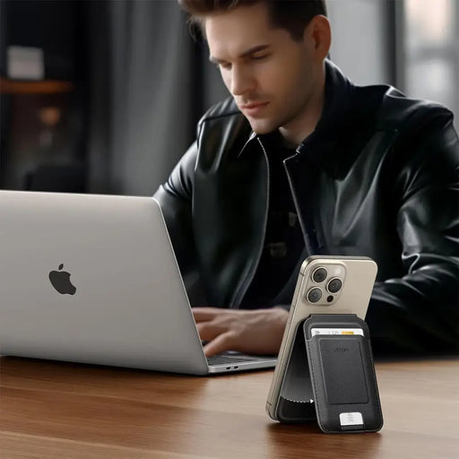 Ugreen Magnetic Wallet 45165 magnetic MagSafe with stand - black - Cell phone cases and covers<<<HurtelXML