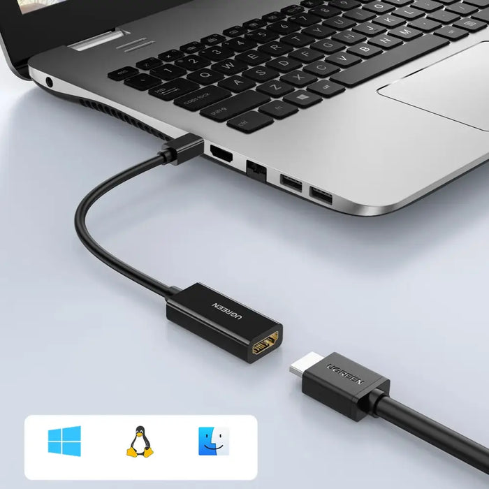 Ugreen MD112 40360 mini DisplayPort (male) / HDMI (female) 4K 2K 30Hz adapter - black - Video adapters<<<HurtelXML