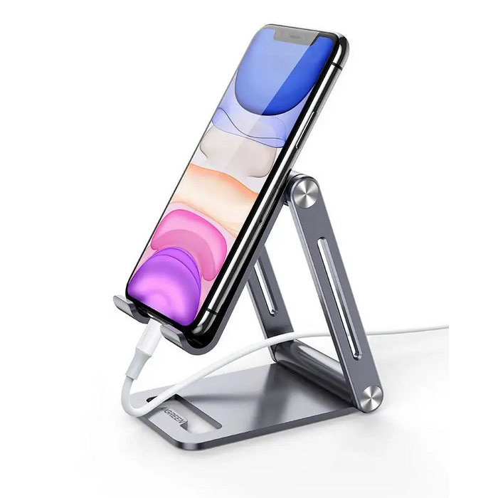 Ugreen metal aluminum folding phone holder tablet gray (LP263 80708) - Cell phone holders<<<HurtelXML&&&Notebooks
