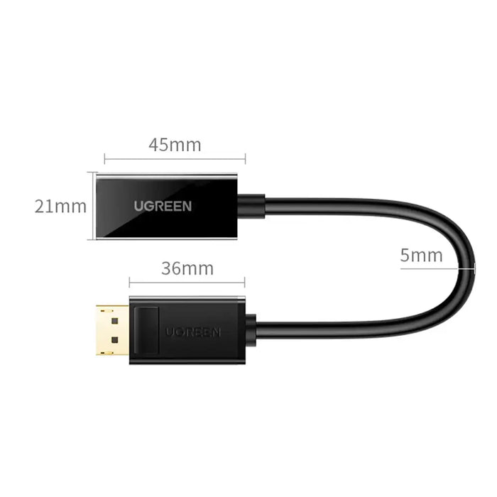 Ugreen MM137 40363 DisplayPort (Male) to HDMI (Female) 4K/1080p Adapter - Black - Video adapters<<<HurtelXML