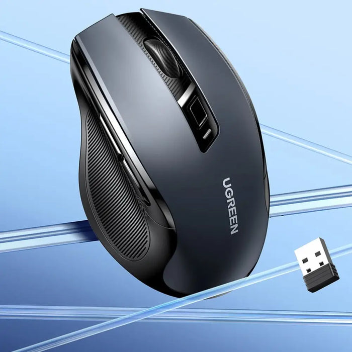 Ugreen MU006 wireless optical mouse USB 2.4GHz / Bluetooth 5.0 4000 DPI - black - Other office accessories<<<HurtelXML