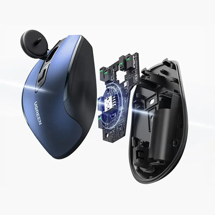 Ugreen MU006 Wireless Optical Mouse USB 2.4GHz / Bluetooth 5.0 4000 DPI - Blue - Other office accessories<<<HurtelXML
