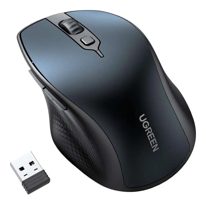 Ugreen MU101 ergonomic wireless mouse Bluetooth 2.4 GHz - blue - Other office accessories<<<HurtelXML