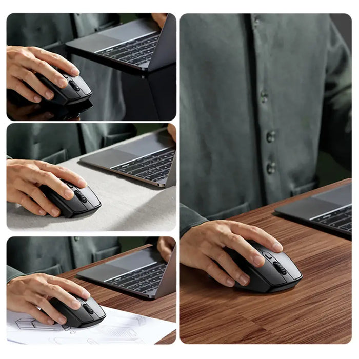 Ugreen MU101 ergonomic wireless mouse Bluetooth 2.4 GHz - blue - Other office accessories<<<HurtelXML