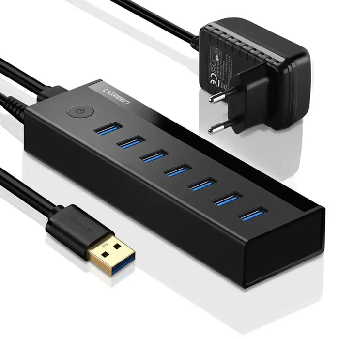 Ugreen multifunctional HUB 7in1 USB-A - 7xUSB-A 5Gb/s black (US219) - USB hubs<<<HurtelXML