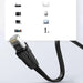 Ugreen NW102 50172 flat LAN Ethernet cable Cat. 6 0.5m - black - Network cables<<<HurtelXML