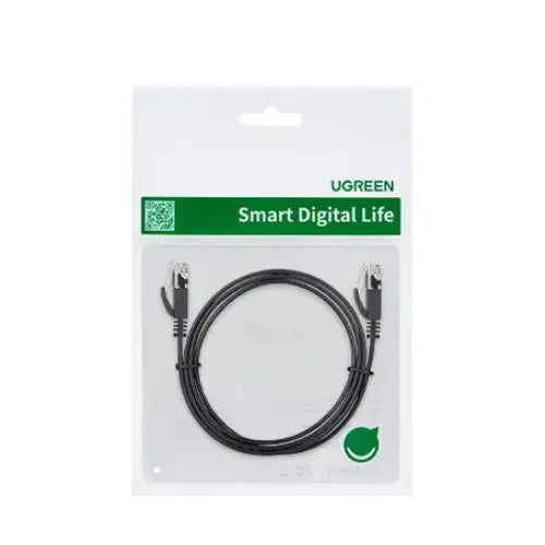 Ugreen NW102 50178 flat LAN Ethernet cable Cat. 6 10m - black - Network cables<<<HurtelXML