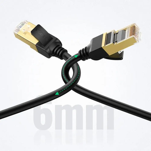 Ugreen NW107 RJ45/Cat 7 F/FTP Network Cable 5m - Black - Network cables<<<HurtelXML