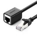 Ugreen NW112 11279 Ethernet Network Cable RJ45 (female) - RJ45 (male) F/UTP Cat. 6 1 Gbps 1m - black - Network