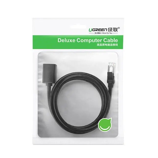 Ugreen NW112 11281 Network Ethernet Cable RJ45 (Female) - RJ45 (Male) F/UTP Cat. 6 1 Gbps 2m - black - Network