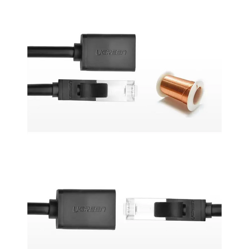 Ugreen NW112 11283 Network Ethernet Cable RJ45 (Female) - RJ45 (Male) F/UTP Cat. 6 1 Gbps 5m - black - Network