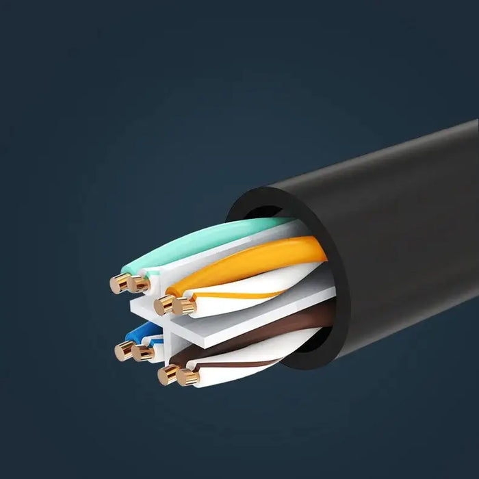 Ugreen NW112 11283 Network Ethernet Cable RJ45 (Female) - RJ45 (Male) F/UTP Cat. 6 1 Gbps 5m - black - Network
