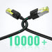 Ugreen NW150 80424 Ethernet RJ45 Cat 7 10Gbps Cable 3m - Black - Network cables<<<HurtelXML