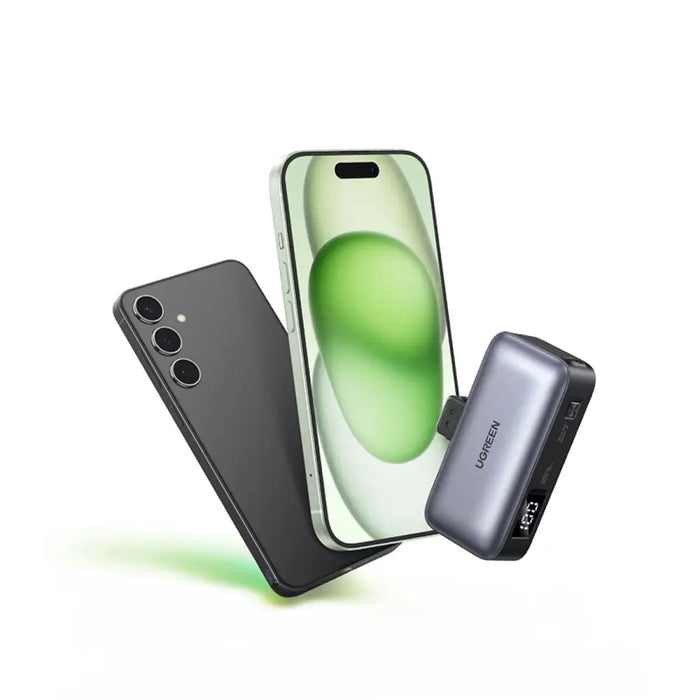 Ugreen PB503 5000mAh powerbank with USB-C port and integrated USB-C connector - gray - Powerbanks<<<HurtelXML