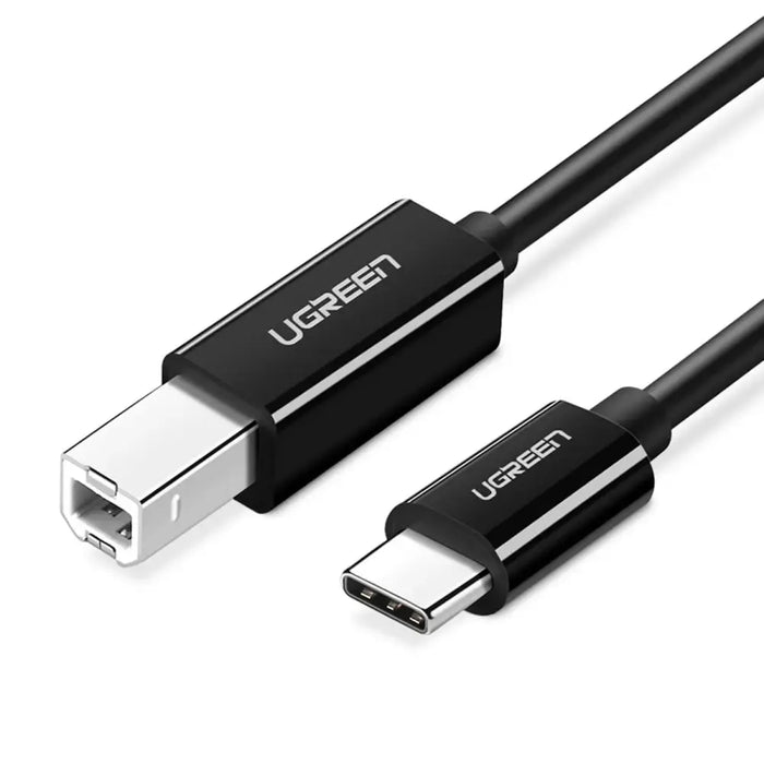 Ugreen printer cable USB-C - USB-B 480Mb/s 2m black (US241) - Cell phone cables<<<HurtelXML&&&USB