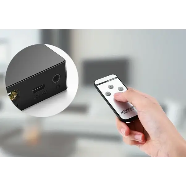 Ugreen switch splitter switch HDMI - 3x HDMI 3D 4K 7.5 Gbps 36 bit per channel black (40234) - KVM switches<<<HurtelXML