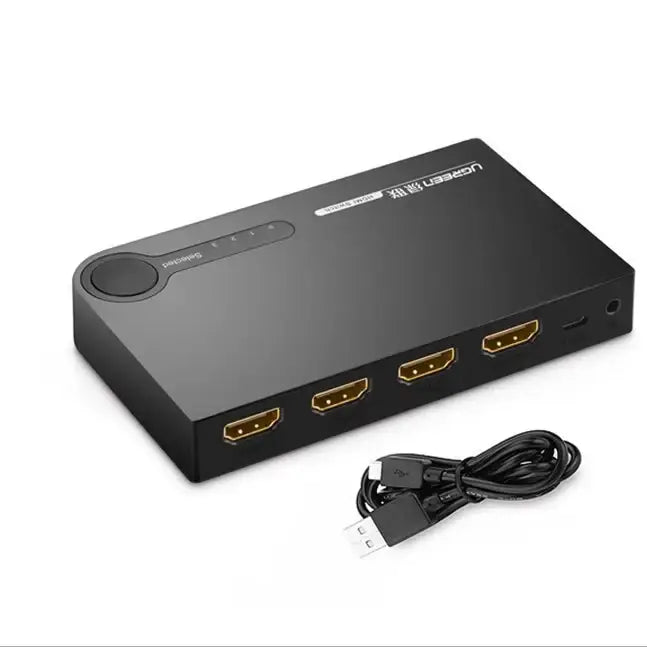 Ugreen switch splitter switch HDMI - 3x HDMI 3D 4K 7.5 Gbps 36 bit per channel black (40234) - KVM switches<<<HurtelXML