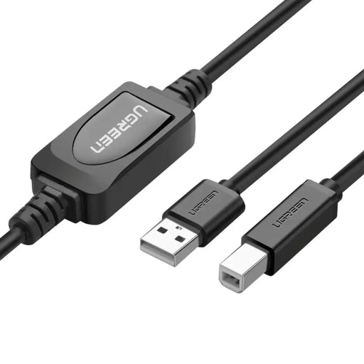 Ugreen US122 USB-B USB-A 2.0 printer cable 15m - black - Cell phone cables<<<HurtelXML