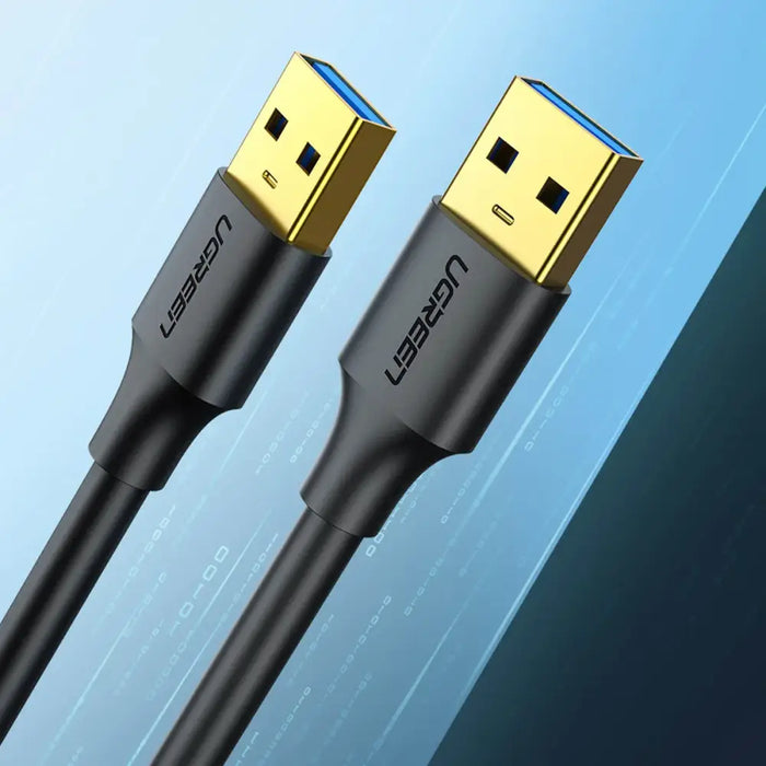 Ugreen US128 10369 USB-A 3.0 / USB-A 3.0 5Gb/s 0.5m cable - black - Cell phone cables<<<HurtelXML