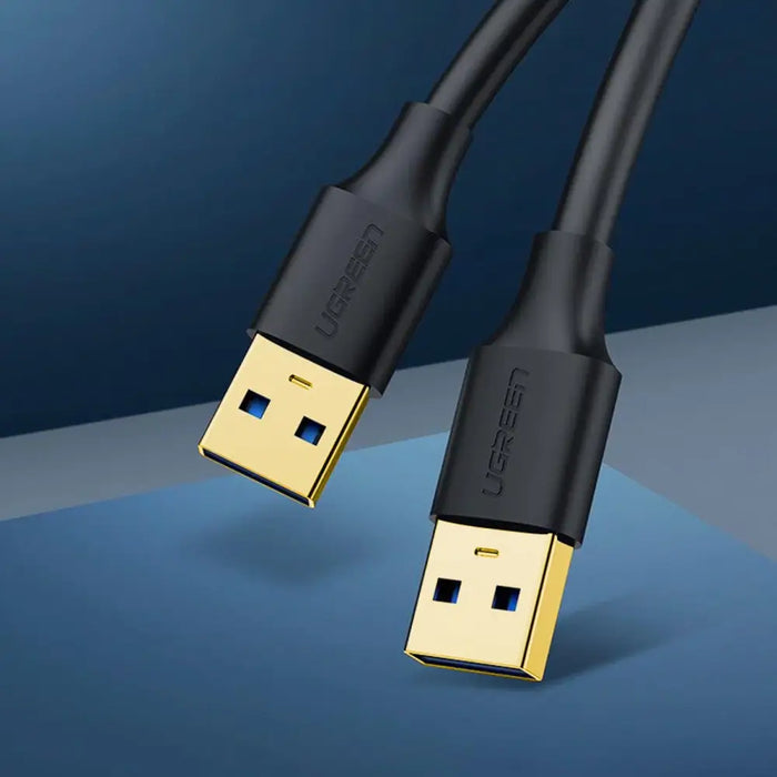 Ugreen US128 10370 USB-A 3.0 / USB-A 3.0 5Gb/s cable 1m - black - Cell phone cables<<<HurtelXML