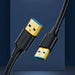 Ugreen US128 10370 USB-A 3.0 / USB-A 3.0 5Gb/s cable 1m - black - Cell phone cables<<<HurtelXML