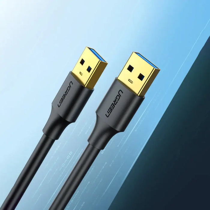 Ugreen US128 90576 USB-A 3.0 / USB-A 3.0 5Gb/s cable 3m - black - Cell phone cables<<<HurtelXML