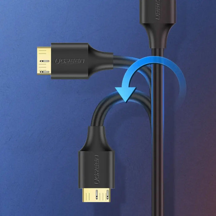 Ugreen US130 10840 USB-A 3.0 - micro USB-B cable 0.5m - black - Cell phone cables<<<HurtelXML