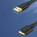 Ugreen US130 10840 USB-A 3.0 - micro USB-B cable 0.5m - black - Cell phone cables<<<HurtelXML