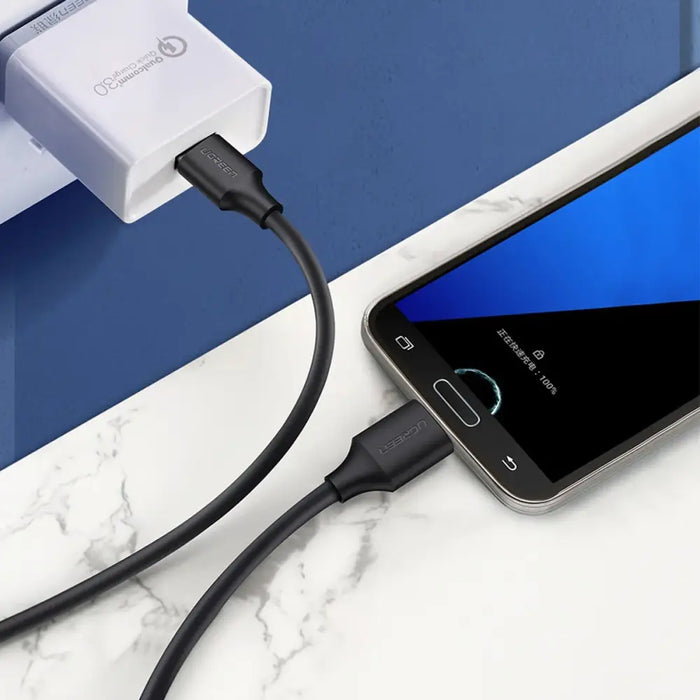 Ugreen US130 10840 USB-A 3.0 - micro USB-B cable 0.5m - black - Cell phone cables<<<HurtelXML
