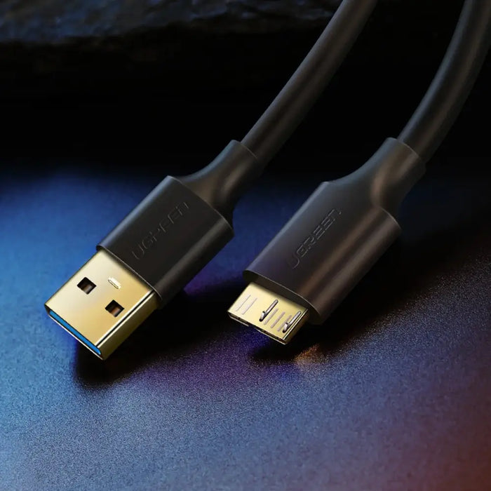 Ugreen US130 10840 USB-A 3.0 - micro USB-B cable 0.5m - black - Cell phone cables<<<HurtelXML