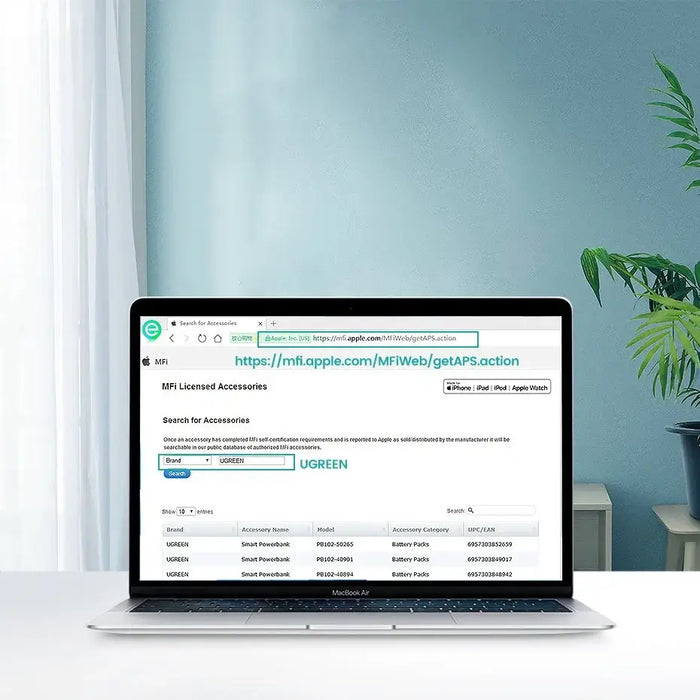 Ugreen US171 Lightning - USB-C MFi PD cable 20W 480Mb/s 1m - white - Cell phone cables<<<HurtelXML&&&Кабели за мобилни