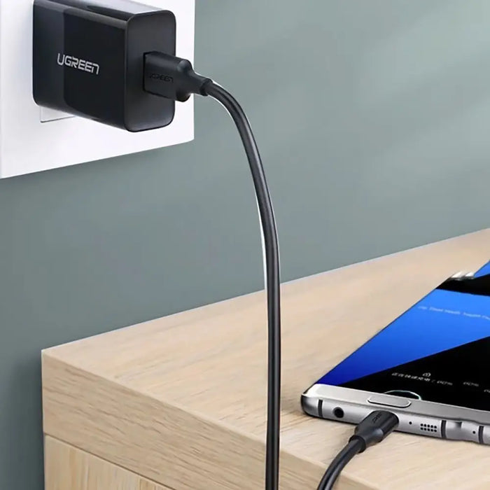 Ugreen US184 20883 USB-A 3.0 / USB-C 3A cable 1.5m - black - Cell phone cables<<<HurtelXML
