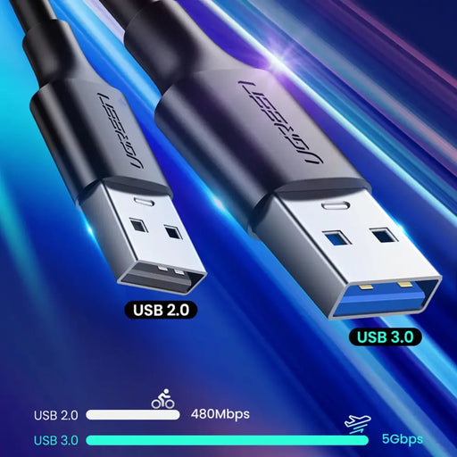 Ugreen US184 20883 USB-A 3.0 / USB-C 3A cable 1.5m - black - Cell phone cables<<<HurtelXML