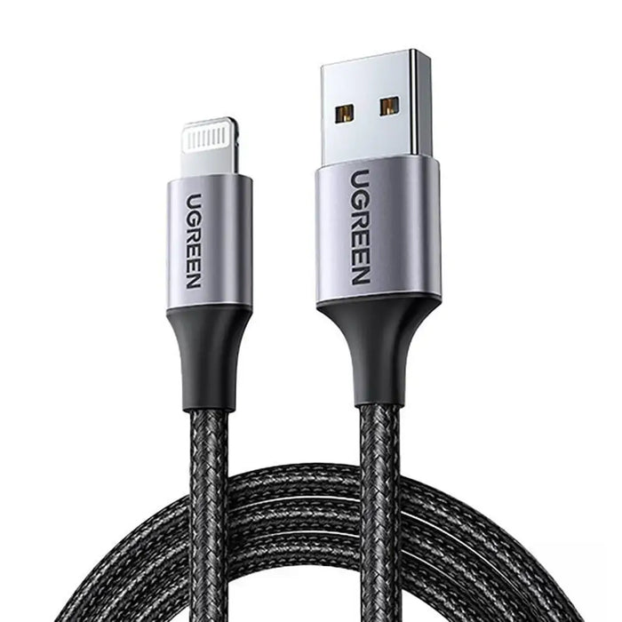 Ugreen US199 60157 USB-A / Lightning MFi cable 1.5m - black - Cell phone cables<<<HurtelXML
