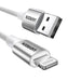 Ugreen US199 60162 USB-A / Lightning MFi Cable 1.5m - Silver - Cell phone cables<<<HurtelXML