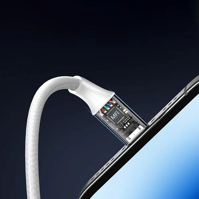 Ugreen US199 60163 USB-A / Lightning MFi cable 2m - silver - Cell phone cables<<<HurtelXML